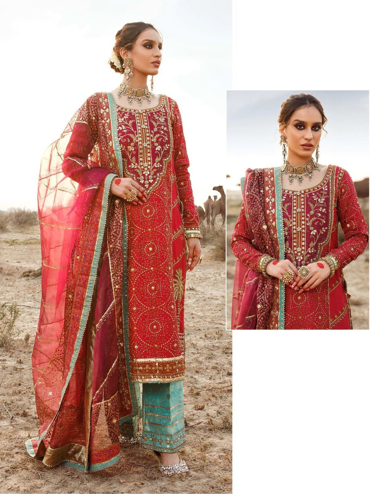 Elegant Georgette Suit with Heavy Embroidery