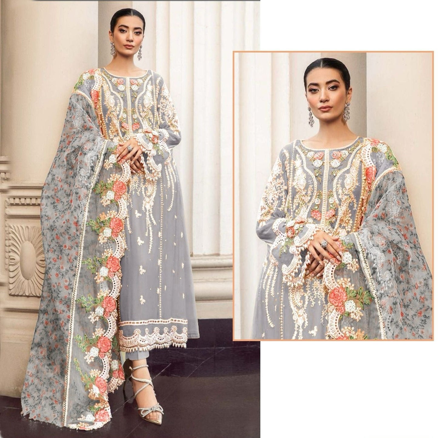 Designer Semi Stitched Pakistani Salwar Suit