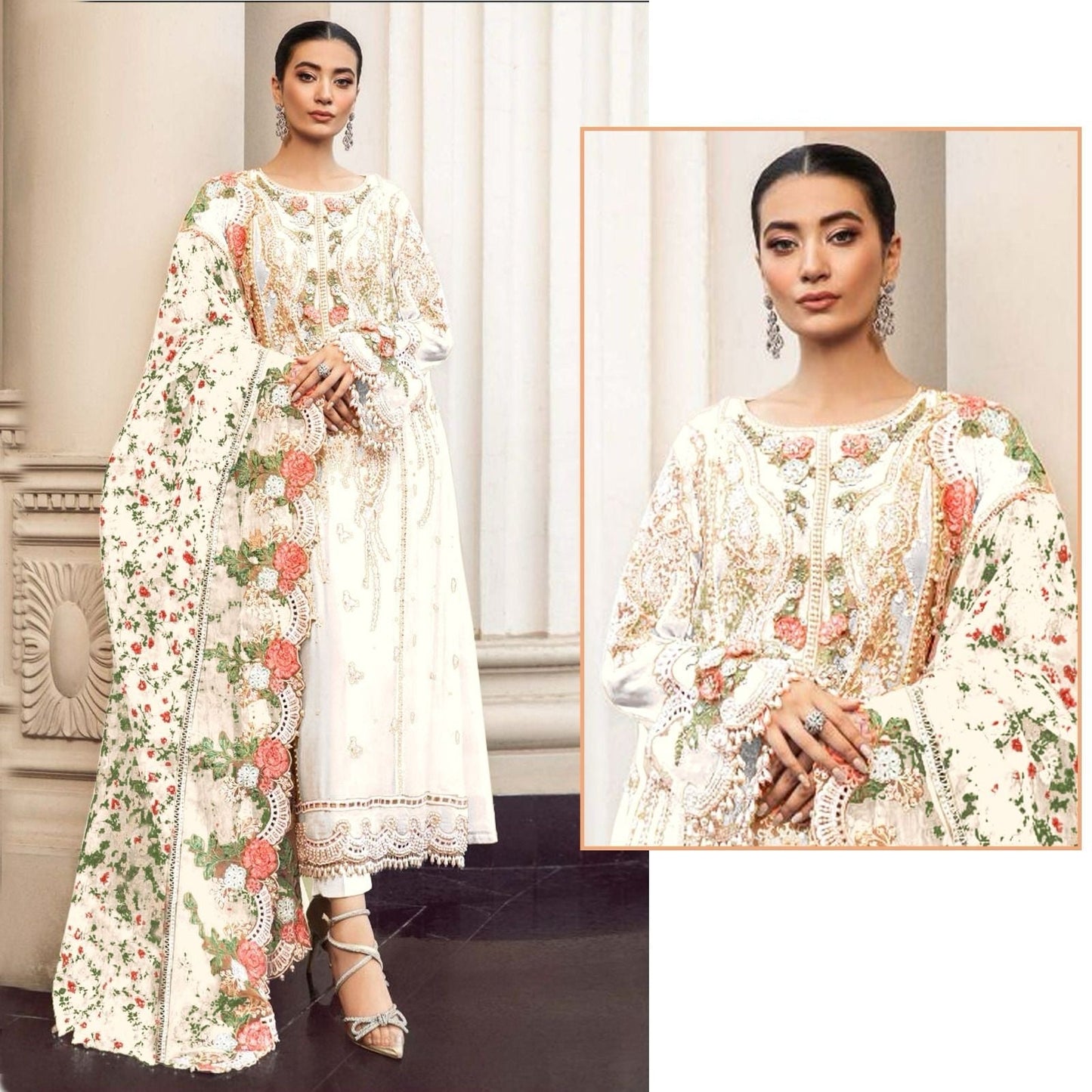 Designer Semi Stitched Pakistani Salwar Suit