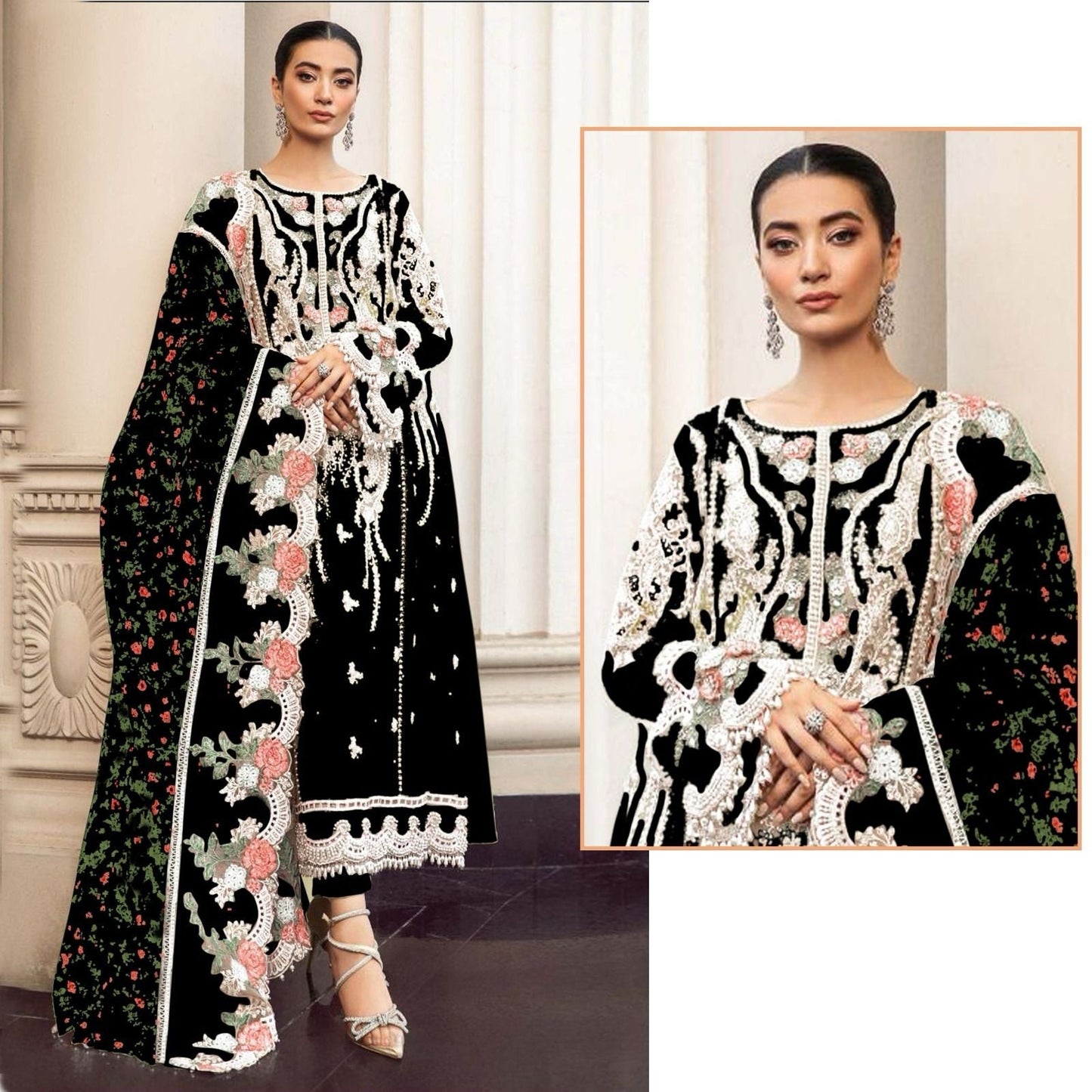 Designer Semi Stitched Pakistani Salwar Suit