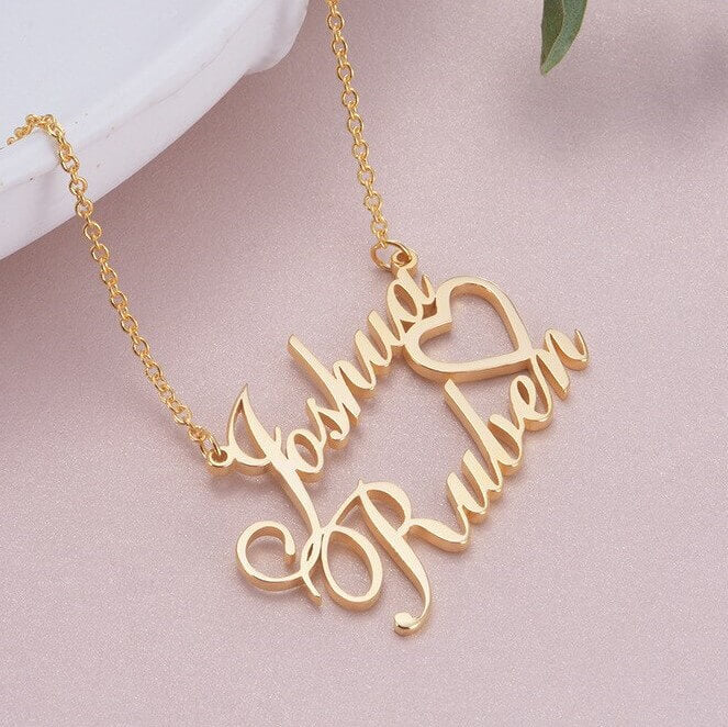 Customizable Heart Name Necklace