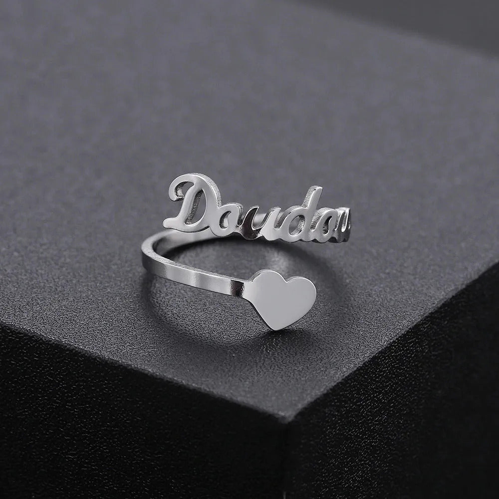 Silver Style Personalised Customised 925 Sterling Silver Engraved Name Rings  Finger for Women and Girls : Amazon.in: Fashion