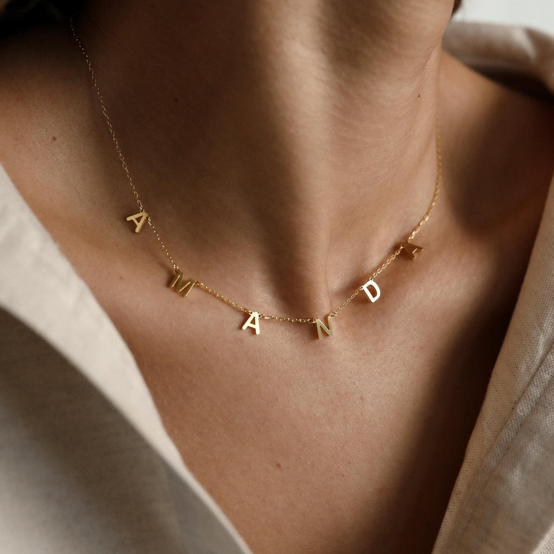 Customized name necklaces